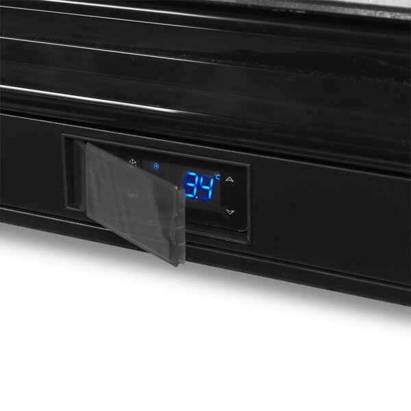 Barkoelkast | SERIE DB | Energiezuinig | 190L | Zwart | +2°C/+10°C | Geforceerd | Schuifdeuren | 900x520x870(h)mm
