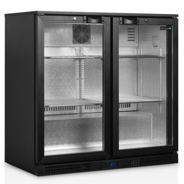 Barkoelkast | SERIE BA | Energiezuinig | 196L | Zwart | +2°C/+10°C | Geforceerd | Draaideuren | 900x520x900(h)mm