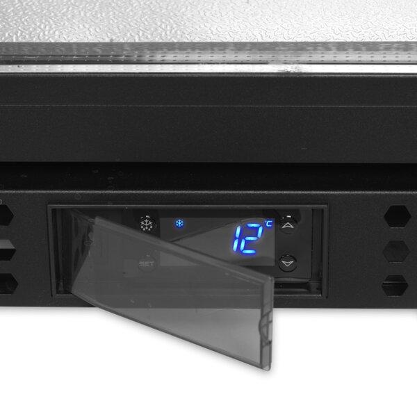Barkoelkast | SERIE BA | Energiezuinig | 196L | Zwart | +2°C/+10°C | Geforceerd | Schuifdeuren | 900x520x900(h)mm