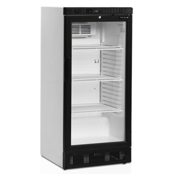 Drankenkoeling | SERIE SCU | Laag Model | 215L | Wit/Zwart | +2°C/+10°C | Statisch + Ventilator | Wielen | 595x640x1315(h)mm