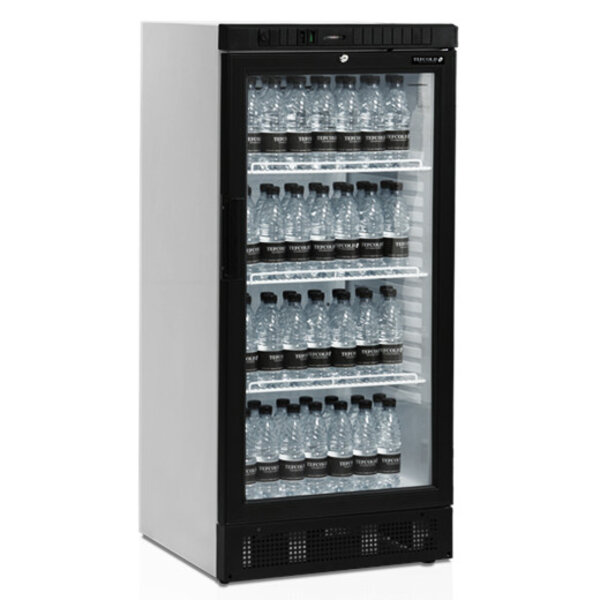 Drankenkoeling | SERIE SCU | Laag Model | 215L | Wit/Zwart | +2°C/+10°C | Statisch + Ventilator | Wielen | 595x640x1315(h)mm