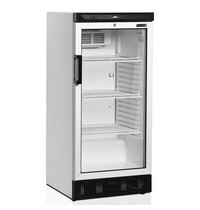 Tefcold Drankenkoeling | SERIE FS | 215L | Wit/Zwart | +2°C/+10°C | Statisch + Ventilator | Wielen | 595x640x1315(h)mm