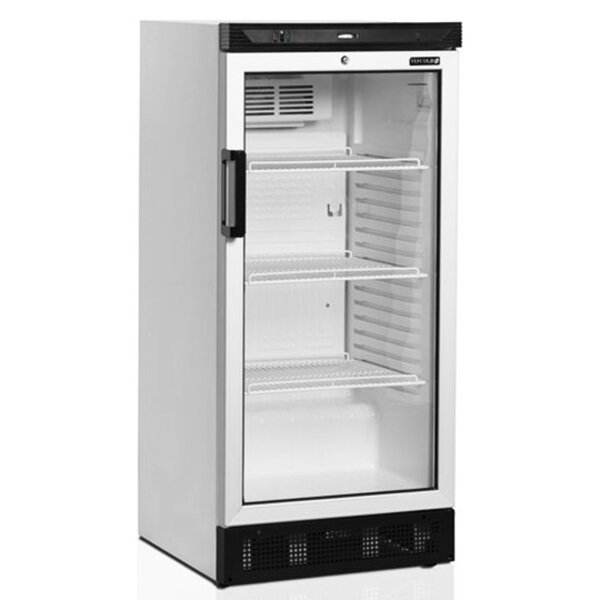 Drankenkoeling | SERIE FS | Laag Model | 215L | Wit/Zwart | +2°C/+10°C | Statisch + Ventilator | Wielen | 595x640x1315(h)mm