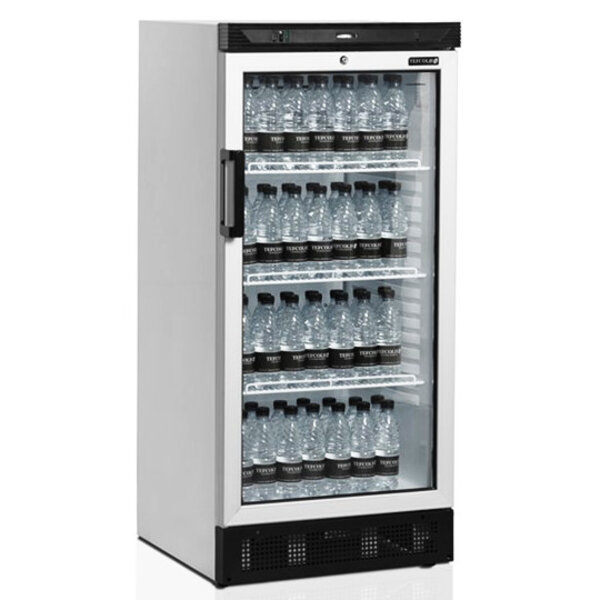 Drankenkoeling | SERIE FS | Laag Model | 215L | Wit/Zwart | +2°C/+10°C | Statisch + Ventilator | Wielen | 595x640x1315(h)mm