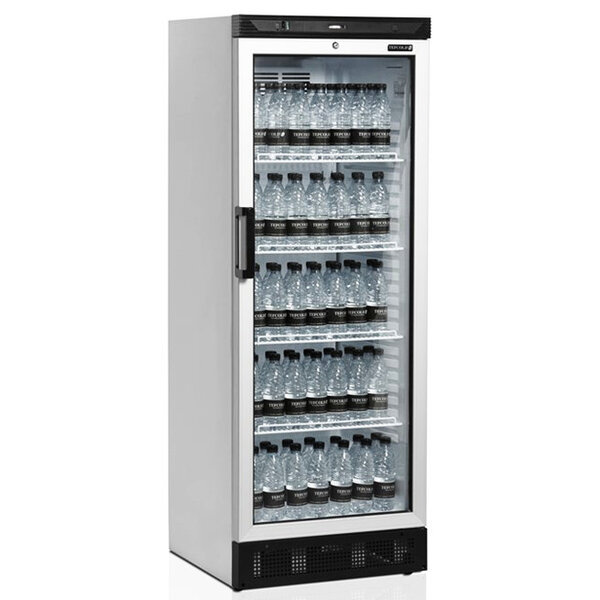 Drankenkoeling | SERIE FS | 290L | Wit/Zwart | +2°C/+10°C | Statisch + Ventilator | Wielen | 595x640x1635(h)mm