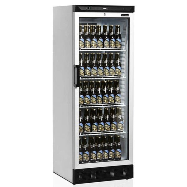 Drankenkoeling | SERIE FS | 290L | Wit/Zwart | +2°C/+10°C | Statisch + Ventilator | Wielen | 595x640x1635(h)mm