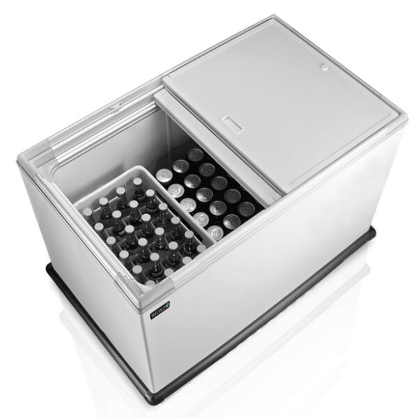 Koelkist | Wit | 250L | +1°C/+8°C | Statisch | Schuifdeksel (Dicht) | Wielen (Geremd) | 1025x625x1000(h)mm