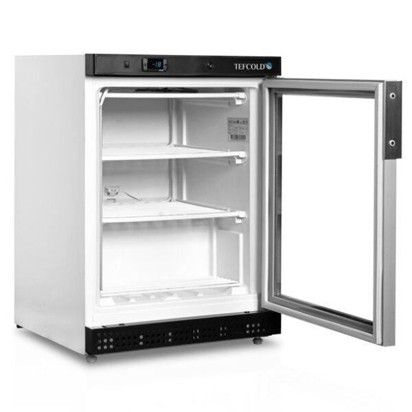Vrieskast | SERIE U | 200L | Wit/Zwart | -10°C/-24°C | Statisch | Wielen | 600x585x855(h)mm