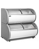 Tefcold Supermarkt Vrieskist | 450L | Grijs/Wit | -15°C/-21°C | Statisch | Schuifdeksels | 2 Etages | 1210x790x1213h)mm 