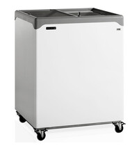 Tefcold Vrieskist | ICECREAM | 186L | Wit/Grijs | -14°C/-24°C | Statisch | Schuifdeksels | 740x650x885(h)mm
