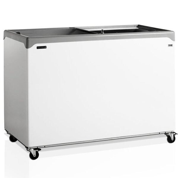 Vrieskist | ICECREAM | 390L | Wit/Grijs | -14°C/-24°C | Statisch | Schuifdeksels | 1320x650x885(h)mm