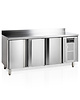 Tefcold Vrieswerkbank | 417L | 3 Deuren (1/1 GN) | -10°C/-20°C | Geforceerd | Achteropstand | Werkblad Afneembaar | 1795x700x880/980(h)mm 