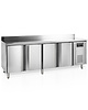 Tefcold Vrieswerkbank | 553L | 4 Deuren (1/1 GN) | -10°C/-20°C | Geforceerd | Achteropstand | Werkblad Afneembaar | 2230x700x880/980(h)mm 