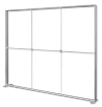 Luxus LED-Frame | PRO | Aluminium | Dubbelzijdig | Incl. Rolkoffer | 45W (230V) | 2850x120x2500(h)mm 