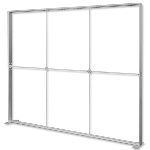 LED-Frame | PRO | Aluminium | Dubbelzijdig | Incl. Rolkoffer | 45W (230V) | 3000x120x2500(h)mm
