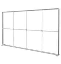 Luxus LED-Frame | PRO | Aluminium | Dubbelzijdig | Incl. Rolkoffer | 45W (230V) | 4000x120x2500(h)mm 