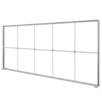 Luxus LED-Frame | PRO | Aluminium | Dubbelzijdig | Incl. Rolkoffer | 45W (230V) | 5000x120x2500(h)mm 