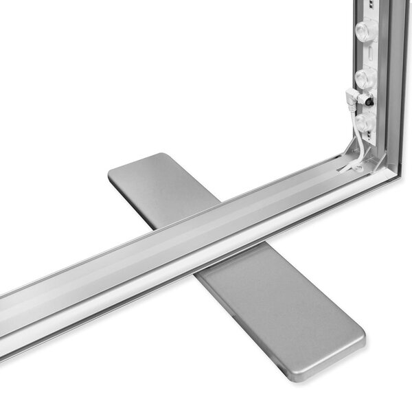 LED-Frame | BOX | Aluminium | Dubbelzijdig | 120W (230V) | Modulair | 1000x80x2500(h)mm