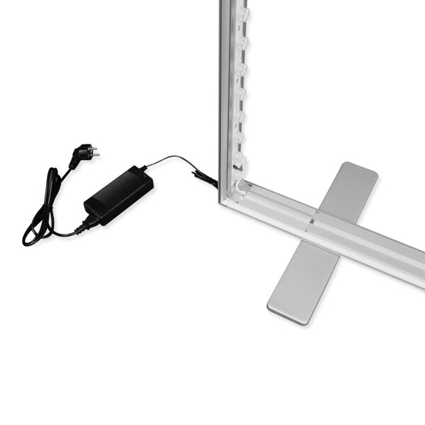 LED-Frame | BOX | Aluminium | Dubbelzijdig | 120W (230V) | Modulair | 1000x80x2500(h)mm