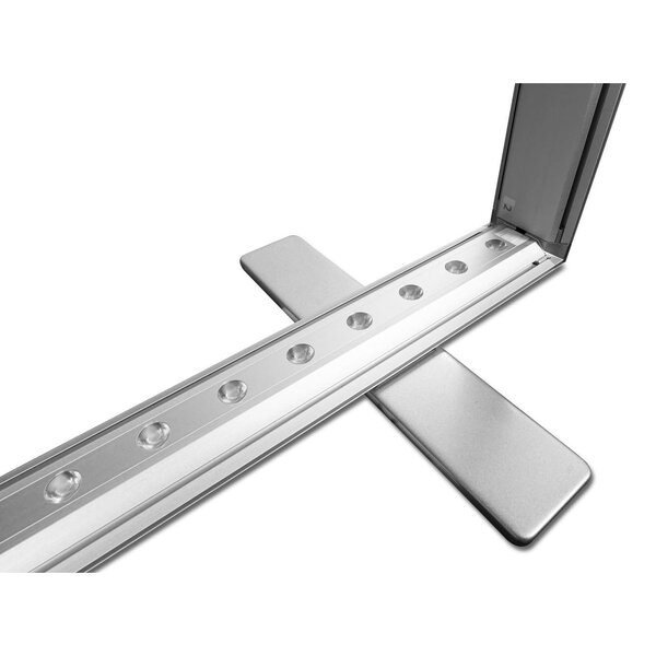 LED-Counter | BOX | Aluminium | Dubbelzijdig | 96W (230V) | Incl. Draagtas | 1080x290x1030(h)mm