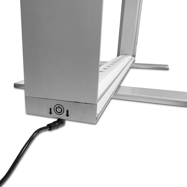 LED-Counter | BOX | Aluminium | Dubbelzijdig | 96W (230V) | Incl. Draagtas | 1080x290x1030(h)mm