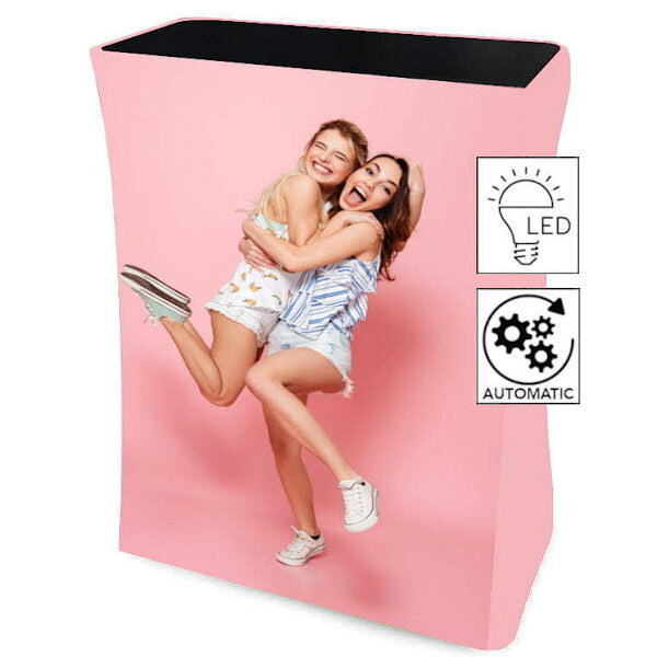 LED-Counter | PRESTON | Inklapbaar (Automatisch) | 230V | Rondom Beprintbaar | Incl. Draagtas | 780x380x990(h)mm