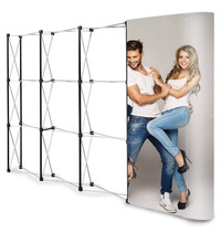 Luxus Beurswand | POP UP | Opvouwbaar | Incl. Wandpanelen | 3430x310x2300(h)mm 