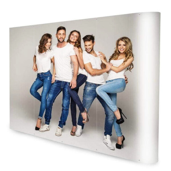 Beurswand | POP UP | Opvouwbaar | Incl. Wandpanelen + Rolkoffer | 2740x310x2300(h)mm