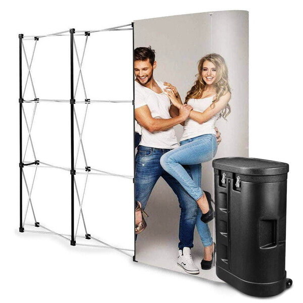Beurswand | POP UP | Opvouwbaar | Incl. Wandpanelen + Rolkoffer | 2740x310x2300(h)mm