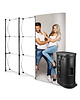 Luxus Beurswand | POP UP | Opvouwbaar | Incl. Wandpanelen + Rolkoffer | 2740x310x2300(h)mm 