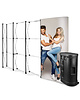 Luxus Beurswand | POP UP | Opvouwbaar | Incl. Wandpanelen + Rolkoffer | 3430x310x2300(h)mm 
