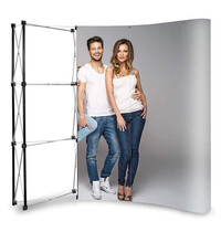 Luxus Beurswand | POP UP ARC | Opvouwbaar | Incl. Wandpanelen | 2700x680x2300(h)mm 
