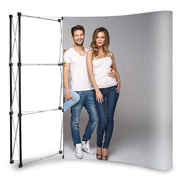 Beurswand | POP UP ARC | Opvouwbaar | Incl. Wandpanelen | 2700x680x2300(h)mm