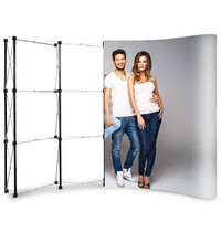 Luxus Beurswand | POP UP ARC | Opvouwbaar | Incl. Wandpanelen | 3200x950x2300(h)mm 
