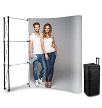 Luxus Beurswand | POP UP ARC | Opvouwbaar | Incl. Wandpanelen + Roltas | 2700x680x2300(h)mm 