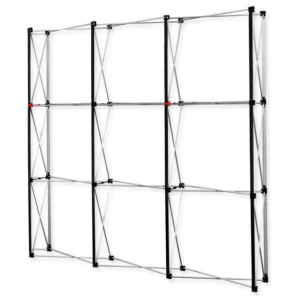 Beurswand | PREMIUM | Opvouwbaar (Semi-Automatisch)  | Incl. Wandpanelen + Rolkoffer | 2230x310x2230(h)mm