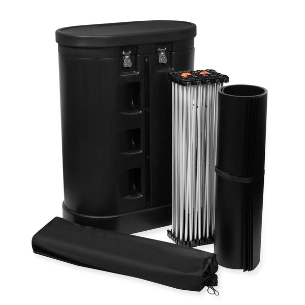 Beurswand | PREMIUM | Opvouwbaar (Semi-Automatisch)  | Incl. Wandpanelen + Rolkoffer | 2960x310x2230(h)mm