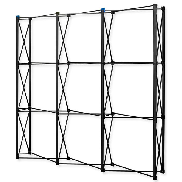 Beurswand | BLACK PRO | Opvouwbaar (Semi-Automatisch)  | Incl. Wandpanelen + Rolkoffer | 2210x310x2210(h)mm