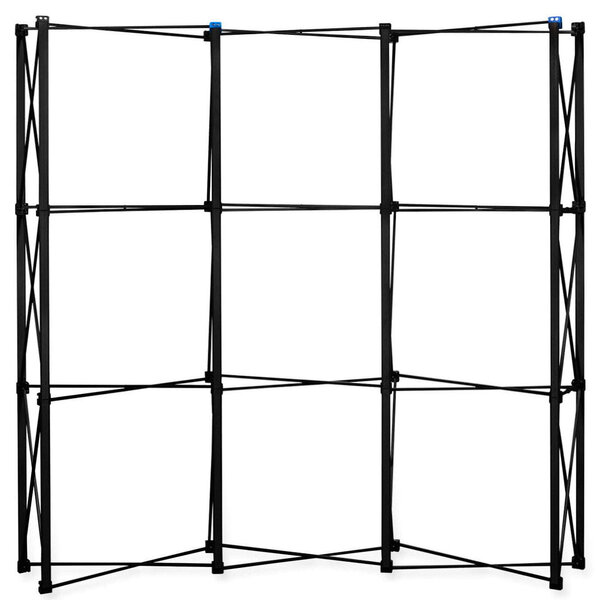 Beurswand | BLACK PRO ARC | Opvouwbaar (Semi-Automatisch)  | Incl. Wandpanelen + Rolkoffer | 2000x500x2210(h)mm