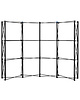 Luxus Beurswand | BLACK PRO ARC | Opvouwbaar (Semi-Automatisch)  | Incl. Wandpanelen + Rolkoffer | 2560x500x2210(h)mm 