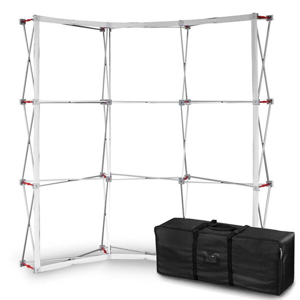 Beurswand | VELCRO ARC | Opvouwbaar | Incl. Draagtas | 2100x680x2260(h)mm