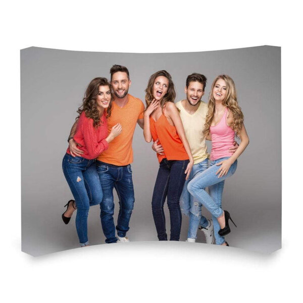 Beurswand | VELCRO ARC | Opvouwbaar | Incl. Draagtas | 2100x680x2260(h)mm