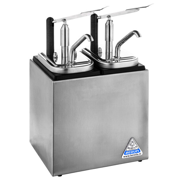 Sausdispenser | RVS | 2 NEOdis Dispensers (2x 3L) | Instelbare Porties | 245x200x235(h)mm