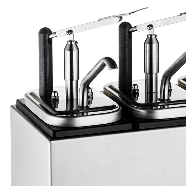 Sausdispenser | RVS | 2 NEOdis Dispensers (2x 3L) | Instelbare Porties | 245x200x235(h)mm