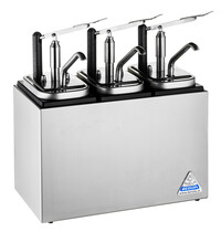 Bereila Sausdispenser | RVS | 3 NEOdis Dispensers (3x 3L) | Instelbare Porties | 370x200x235(h)mm 