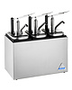 Bereila Sausdispenser | RVS | 4 NEOdis Dispensers (4x 3L) | Instelbare Porties | 490x200x235(h)mm 