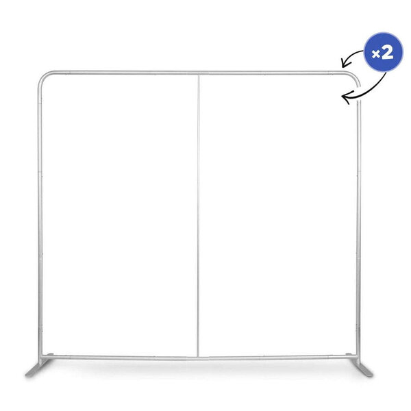 Beurswand | ATLANTIS | Dubbelzijdig | Incl. Draagtas | 2500x400x2250(h)mm