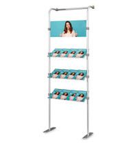 Luxus Schappensysteem | ATLANTIS | 3 Brochurehouders + Infopaneel | 750x310x2250(h)mm 