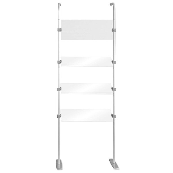 Schappensysteem | Luxus ATLANTIS Beurswanden | 3 Brochurehouders + Infopaneel | 750x310x2250(h)mm