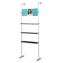 Luxus Schappensysteem | Luxus ATLANTIS Beurswanden | 3 Vlakke Schappen + Infopaneel | 750x310x2250(h)mm 